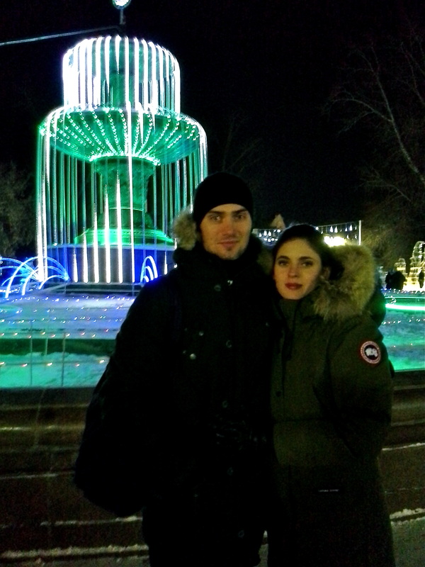 Visiting the Winter wonderland in Omsk