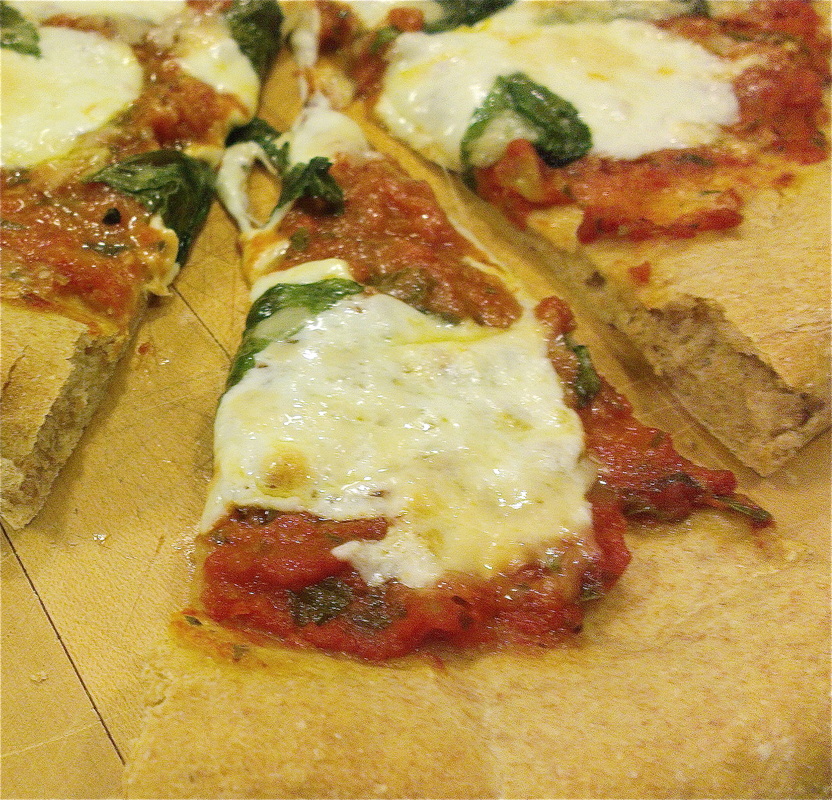 Homemade Margarita pizza from Creating a Curated Life.