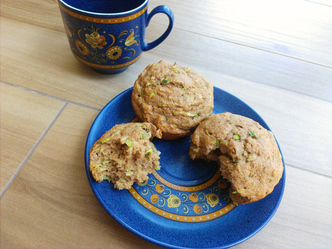 Whole Wheat Zucchini Muffins by Creating a Curated Life